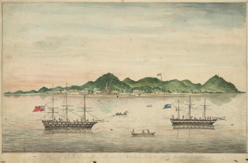 Eastern side of Pulu Penang [i.e. Pulau Pinang] in Prince of Wales Island with Fort Cornwallis [picture]