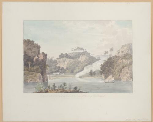 Fortified retreat of Captain Wilson and his crew at Oroolong, Pelew Island [picture] / C.H.S