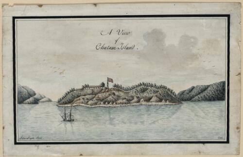A view of Chatam [i.e. Chatham?] Island, China Sea [picture] / Felix Dayot fecit