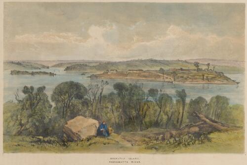 Cockatoo Island, Parramatta River, Sydney, 1842 [picture] / [J.S. Prout]