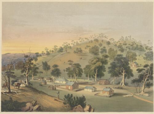 Angaston, evening, South Australia, 1847 [picture] / George French Angas; J.W. Giles