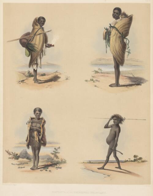 Portraits of the Aboriginal inhabitants [picture] / George French Angas; J.W. Giles