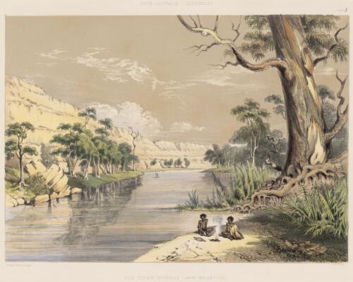 The River Murray above Moorundi [picture] / George French Angas; J.W. Giles
