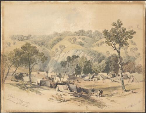 Ophir diggings, Summer Hill Creeks [picture] / F.W. Hulme lith