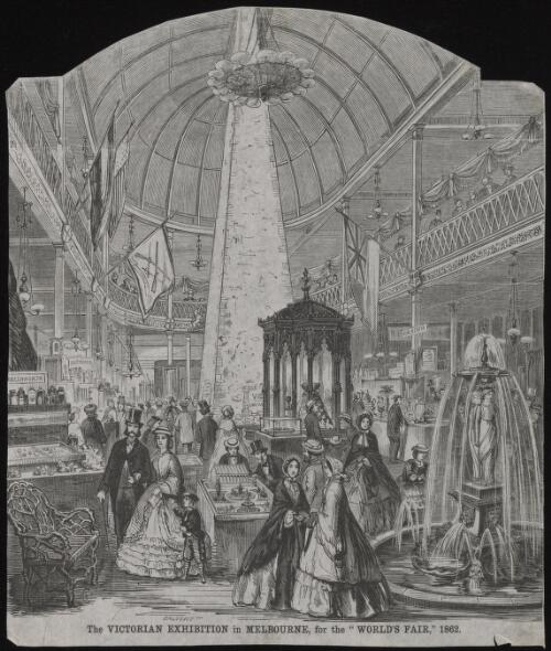 The Victorian exhibition in Melbourne for the World's Fair, 1862 [picture] / N.C.; Calvert