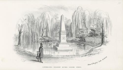 Cunningham's Monument, Botanic Gardens, Sydney [picture] / S.T.G