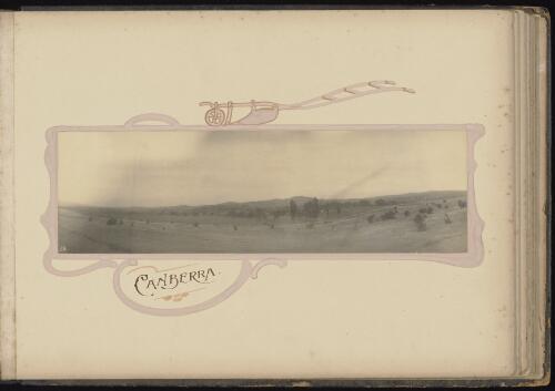 View over the Federal capital site, Canberra, November 1908