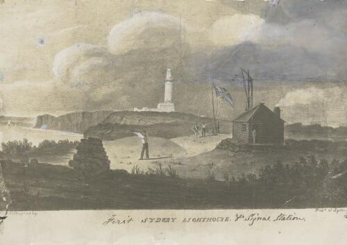 [Photograph of First Sydney lighthouse & signal station by Augustus Earle] [picture]