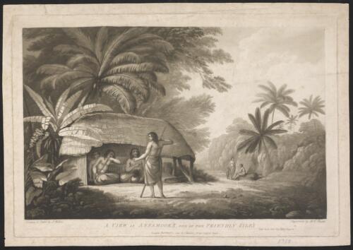 A view in Annamooka, one of the Friendly Isle's [picture] / drawn & etch'd by J.Webber ; aquatinta by M.C. Prestel