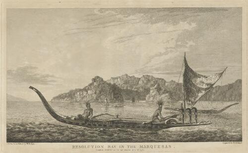 Resolution Bay in the Marquesas [picture] / drawn from nature by W. Hodges; engrav'd by B.T. Pouncy