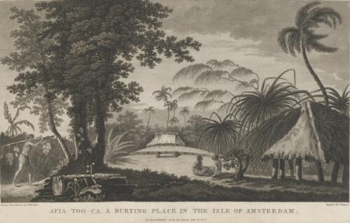 Afia-too-ca, a burying place in the Isle of Amsterdam [picture] / drawn from nature by W. Hodges; engraved by W. Byrne