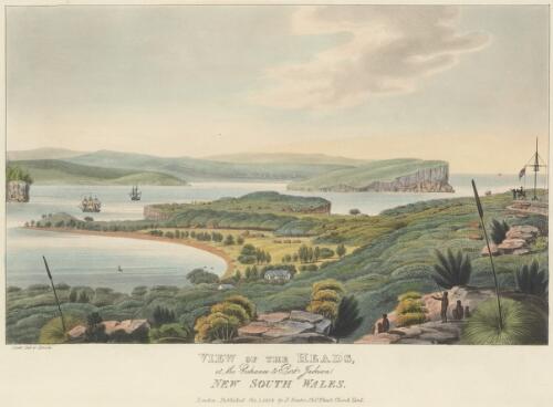 View of the heads at the entrance to Port Jackson New South Wales [picture] / I. Lycett