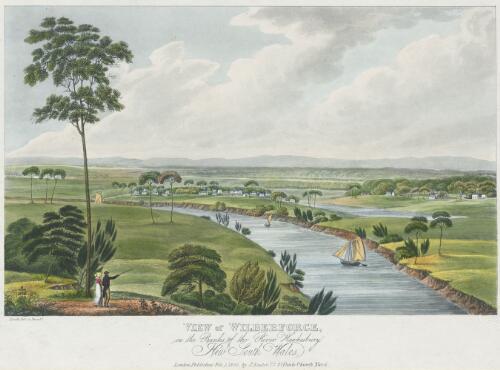View of Wilberforce on the banks of the River Hawkesbury, New South Wales [picture] / I. Lycett Delt. et Execute