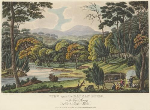 View upon the Nepean River at the Cow Pastures, New South Wales [picture] / I. Lycett, Delt. et Execut