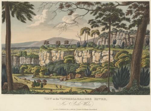 View on the Wingeecarrabee [i.e. Wingecarribee] River, New South Wales [picture] / I. Lycett delt. et execute