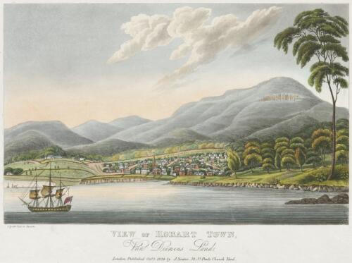 View of Hobart Town, Van Diemens Land [picture] / I. Lycett, Delt. et Execute