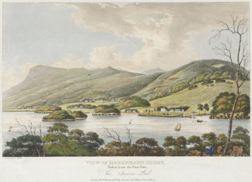View of Roseneath Ferry, taken from the east side, Van Diemens Land [picture] / I. Lycett delt. et execut