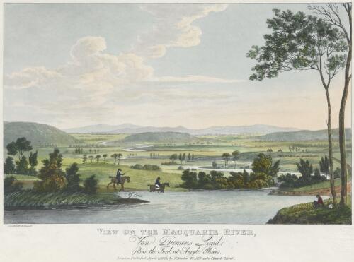 View on the Macquarie River, Van Diemen's Land, near the ford at Argyle Plains [picture] / I. Lycett, Delt et. Execut
