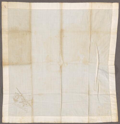 [Souvenir handkerchief of the great trans-Tasman flight in the Southern Cross piloted by Charles Kingsford Smith] [realia]