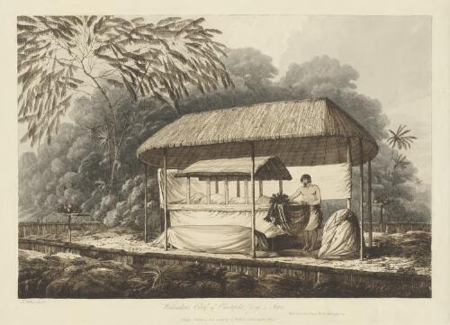 Waheiadooa, chief of Oheitepeha, lying in state [picture] / J. Webber fecit