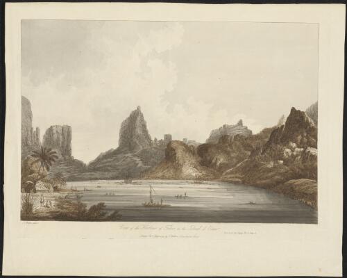 A view of the harbour of Taloo in the island of Eimeo [picture] / J. Webber fecit