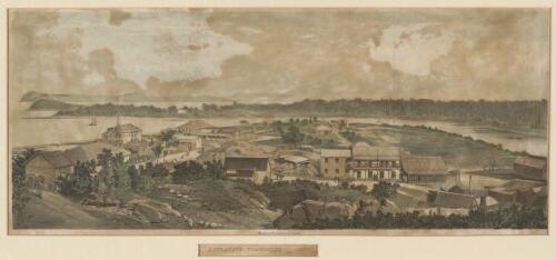 Esplanade, Townsville, 1872 [picture] / Maclure & Macdonald lith