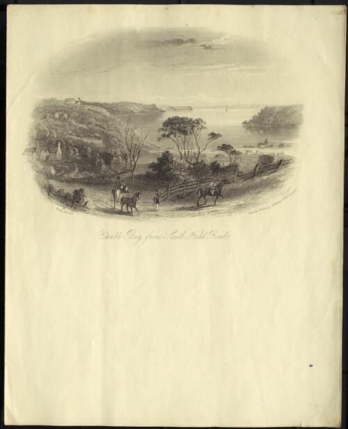 Double Bay from South Head Road [picture] / Terry del. 1853