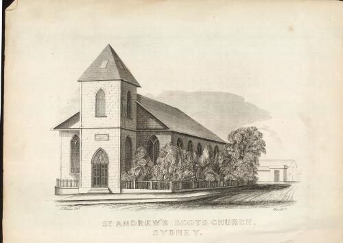 St. Andrew's Scots Church, Sydney [picture] / J. Fowles delt.; Mansell sc