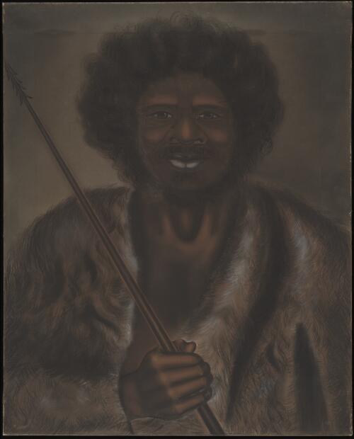 Portrait of a native Tasmanian man] [picture] / [T. W. Rider]