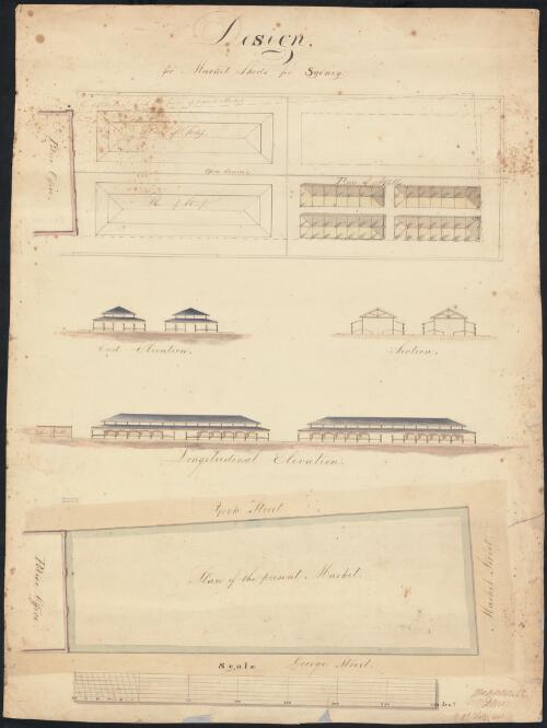 Design for market sheds for Sydney [picture] / [Edward Hallen]