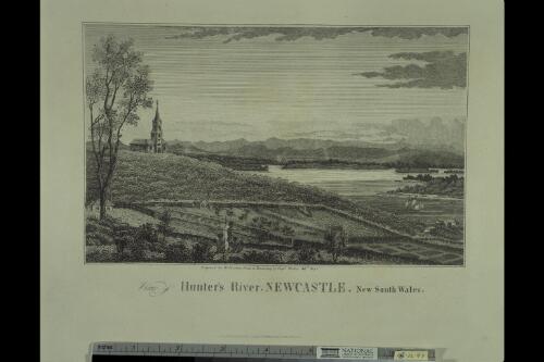 View of Hunter's River, Newcastle, New South Wales [picture] / W. Preston sculp. from an original drawing by Captn. Wallis