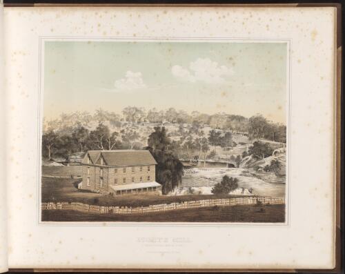 Dight's Mill, Yarra Yarra Falls, 1863 [picture] / F. Cogne drawn & lith
