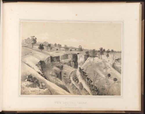 The Lal Lal Falls near Ballarat, 1863 [picture] / F. Cogne drawn & lith
