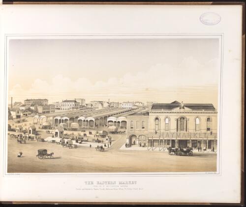 The Eastern Market from top of Whittington Tavern [picture] / J.B. Philp lithogr.; Hy. Gritten del