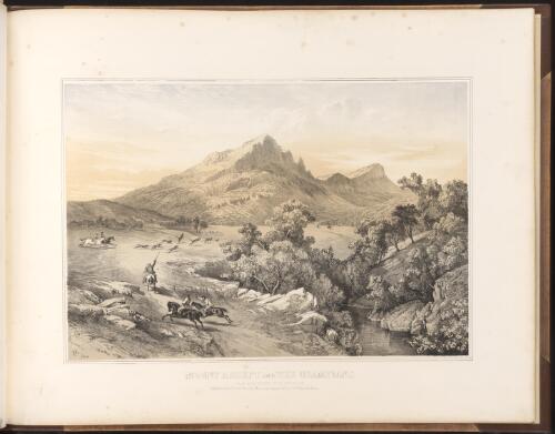 Mount Abrupt and the Grampians from a painting by N. Chevalier [picture] / N.C., 1864