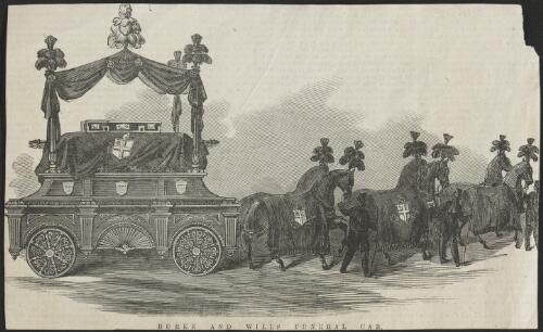 Burke and Wills funeral car [picture]
