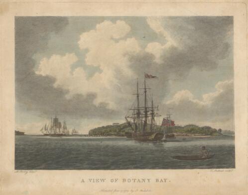 A view of Botany Bay [picture] / R. Cleveley delint.; T. Medland sculpt