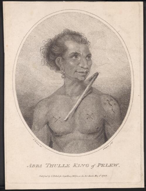 Abba Thulle, king of Pelew [picture] / A.W. Devis delt.; H. Kingsbury sculpt