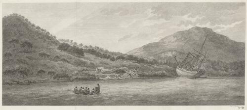 [A view of Endeavour River, on the coast of New Holland, where the ship was laid on shore in order to repair the damage which she received on the rock] [picture] / Will Byrne sculp
