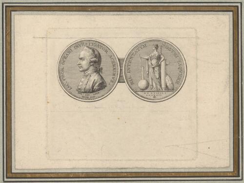 [Reproduction of obverse and reverse of the Royal Society James Cook commemorative medal] [picture] / Prevost fecit