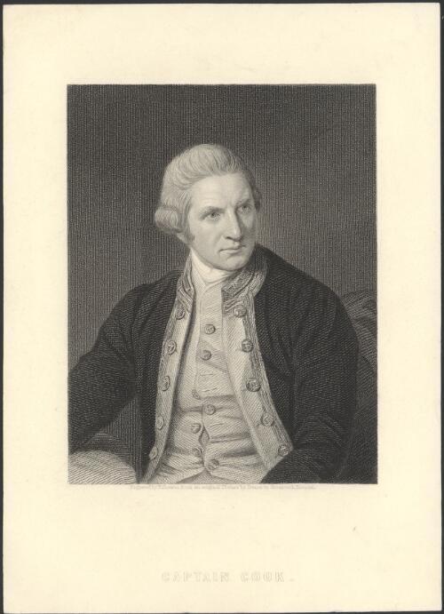 Captain Cook [picture] / engraved by E. Scriven from an original picture by Dance in Greenwich Hospital