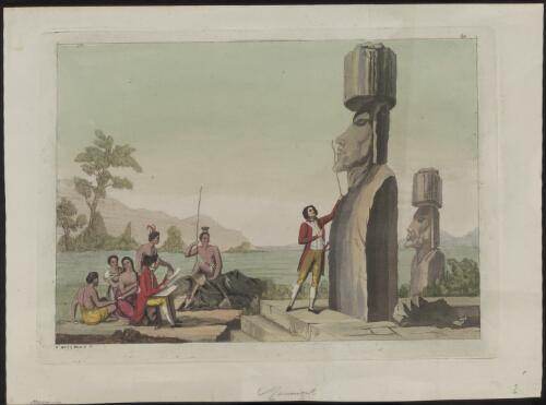 [Inhabitants and monuments of Easter Island] [picture] / C. Bottiglia f