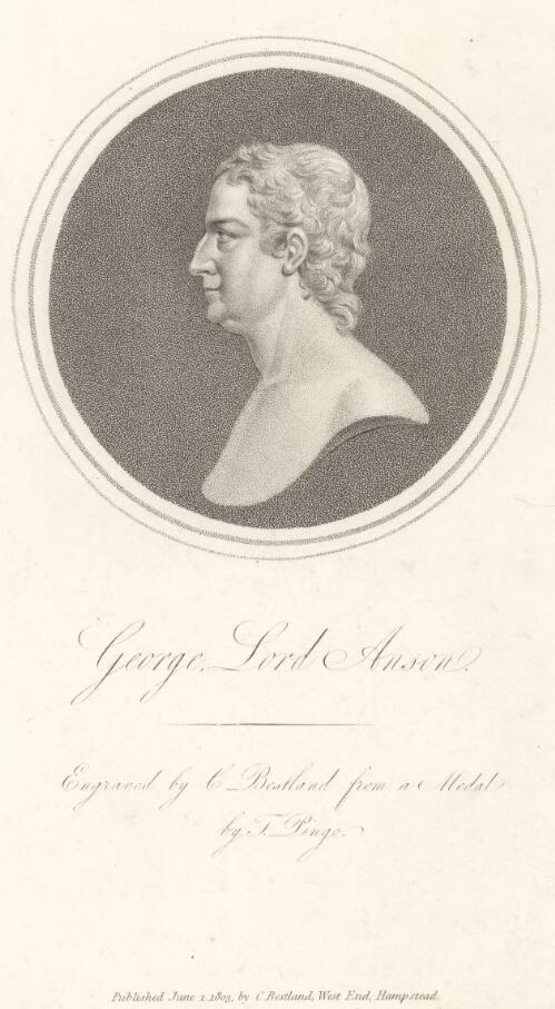 George, Lord Anson [picture] / engraved by C. Bestland from a medal by T. Pingo