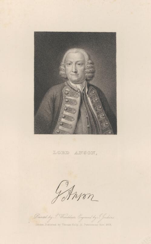 Lord Anson [picture] / painted by I. Wandelaar ; engraved by I. Jenkins