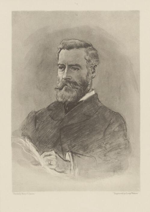 [Portrait of Sir John Anderson, K.C.M.G.] [portrait]/ drawn by Percy F. Spence; engraved by Lowy, Vienna