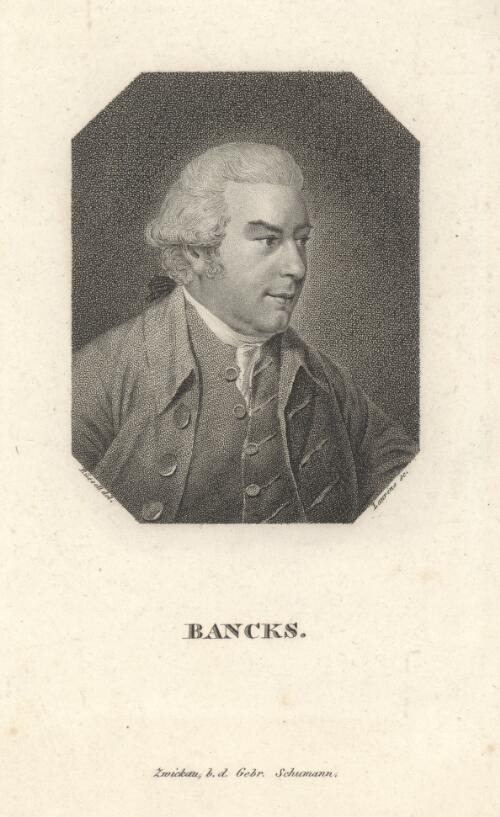 Bancks [i.e. Sir Joseph Banks] [picture] / Russell del.; Laurens sc