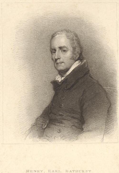 Henry, Earl Bathurst [picture] / from an original picture by T. Phillips; [engraved by H. Meyer]