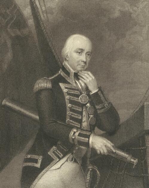 Cuthbert Collingwood, Baron Collingwood [picture] / painted by H. Howard; engraved by W. Finden