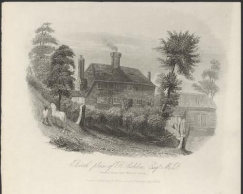 Birth place of R. Cobden, Esq., M.P. Dunford House, near Midhurst, Sussex [picture] / drawn by T. Ross