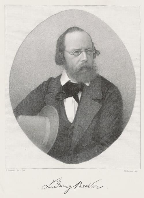 Ludwig Becker [picture] / F. Schoenfeld del. & lith
